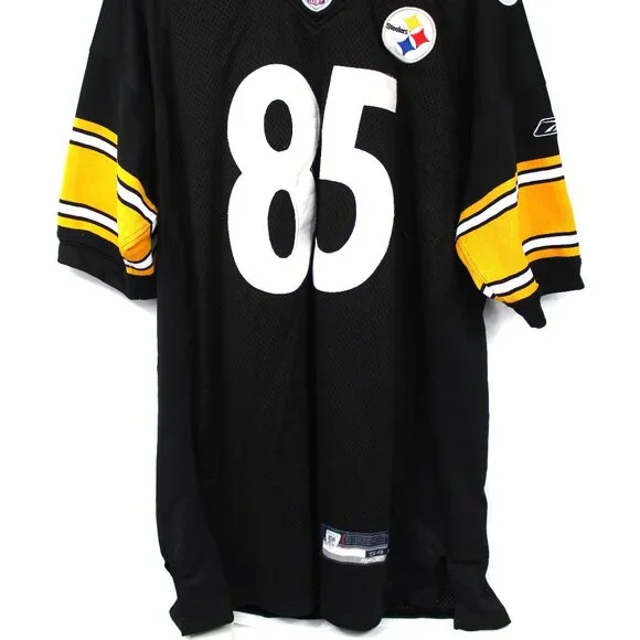 Reebok Pittsburgh Steelers Nate Washington Jersey Mens Sz 54 Black Mesh Football - Picture 6 of 6
